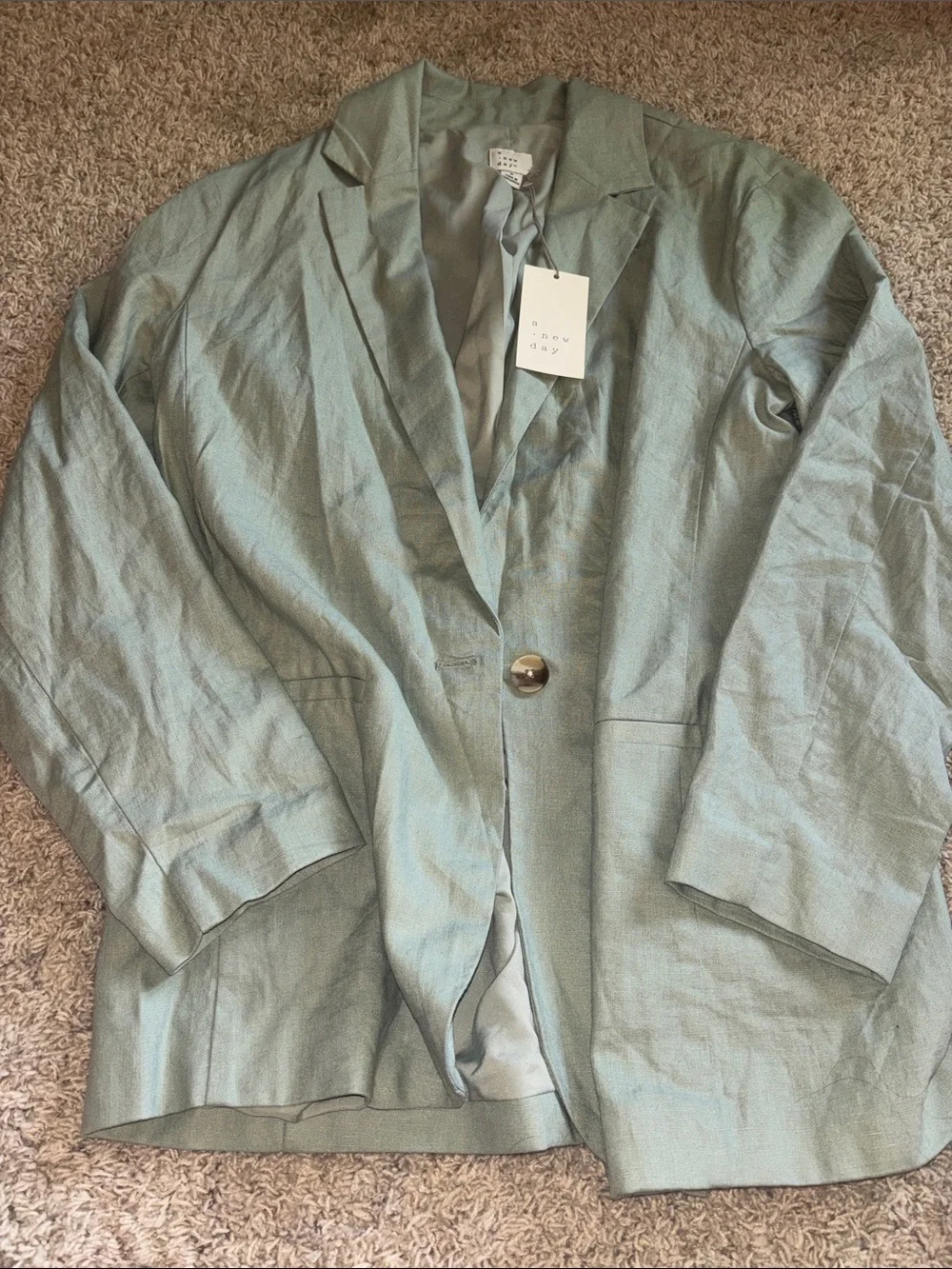 a new day Light Green Single-Button Blazer